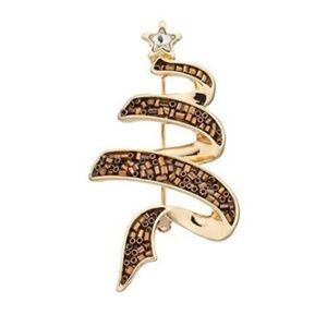 Dana Buchman Swirl Christmas Tree Pin